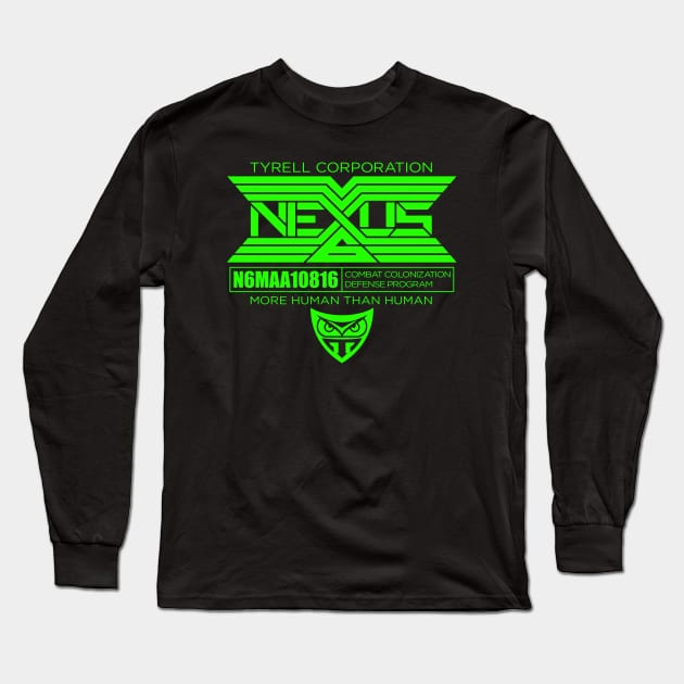 Blade Runner Nexus 6 Replicant Long Sleeve T-Shirt by CultureClashClothing